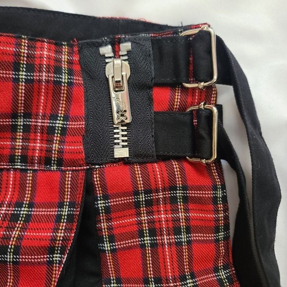 Tripp NYC Plaid Pleated Mini Skirt (XL)